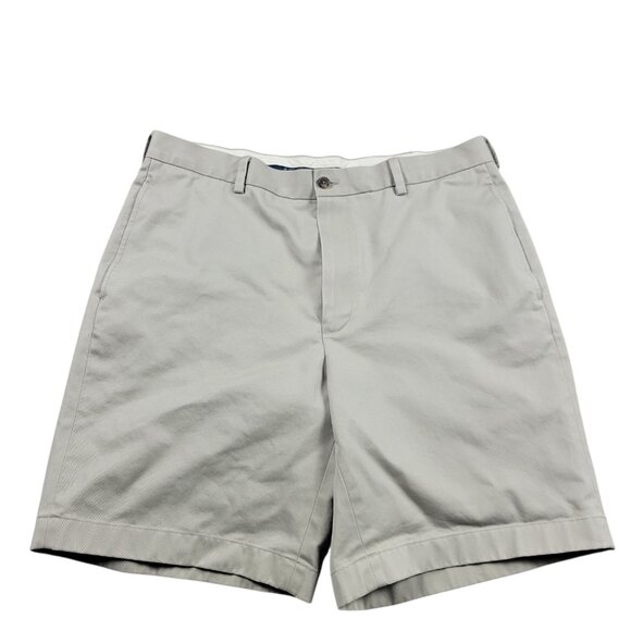 Brooks Brothers Shorts Mens 36 Beige Bermuda Preppy Chino - Picture 1 of 7